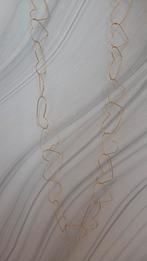 Statement ketting Hartjes,  stainless steel, Ophalen of Verzenden, Nieuw, Goud, Overige materialen