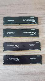 2x 4GB (8GB) DDR4 2400MHz HyperX Fury, DDR4, 8 GB, Ophalen of Verzenden, Zo goed als nieuw