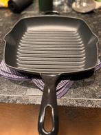 Gietijzeren grillpan, Huis en Inrichting, Keuken | Potten en Pannen, Ophalen, Zo goed als nieuw, Gietijzer, Koekenpan of Braadpan