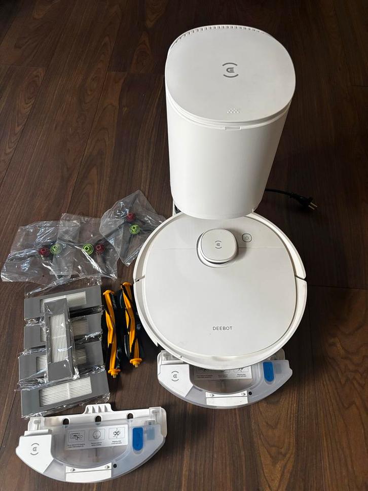 Ecovacs Deebot T9+ Compleet met veel Extra's!, Witgoed en Apparatuur, Stofzuigers, Zo goed als nieuw, Robotstofzuiger, Minder dan 1200 watt