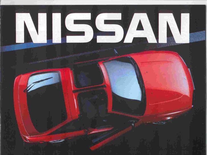 Nissan modellenoverzicht 300ZX Micra, Sunny, 100NX, e.a., Boeken, Auto's | Folders en Tijdschriften, Nieuw, Nissan, Ophalen of Verzenden