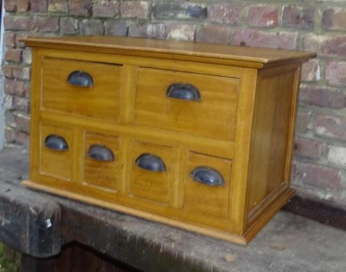 oud archiefkastje ladekastje, Antiek en Kunst, Curiosa en Brocante, Ophalen