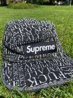Supreme Fuck Em All Denim Camp Cap, Kleding | Heren, Hoeden en Petten, Supreme, One size fits all, Ophalen of Verzenden, Pet