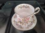 Vintage Theekopje met Schotel - Bloemenmotief, Ophalen