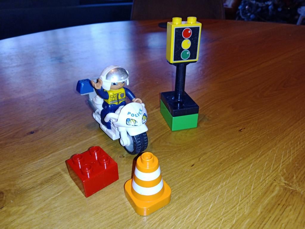 Lego Duplo Politie Motor 5679 - Gebruikt, Ophalen of Verzenden, Gebruikt, Complete set, Duplo