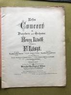 Franz Liszt - Erstes Concert für Pianoforte und Orchester, Muziek en Instrumenten, Gebruikt, Klassiek, Ophalen of Verzenden, Artiest of Componist