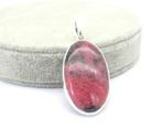 Rhodoniet hanger in 925 zilver (groot), -, -, Nieuw, Ophalen of Verzenden