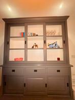 Grijze buffetkast met schuifdeuren, Antiek en Kunst, Ophalen