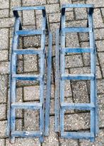 2 oprij bokken, Ophalen, Gebruikt, Garagekrik