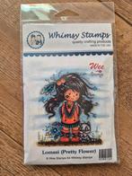 Whimsy Stamps Lomasi Pretty Flower stempel, Hobby en Vrije tijd, Ophalen of Verzenden, Nieuw, EZ-mounted stempel
