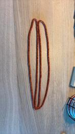 Antieke Bloedkoraal Ketting - Zeeuwse Dracht, Gebruikt, Ophalen of Verzenden, Steen of Mineraal, Met edelsteen