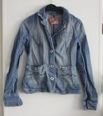 spijkerjas maat m, Kleding | Dames, Jassen | Zomer, Ophalen of Verzenden, Gedragen, Maat 42/44 (L), Blauw