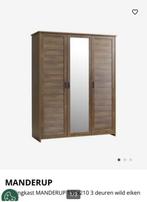 Manderup kast met spiegel, Ophalen, 200 cm of meer, 150 tot 200 cm, Met hangruimte