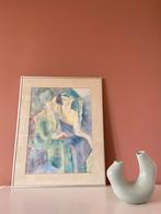 Aquarel schilderij van Mimi Sistermans Krabbé, Antiek en Kunst, Ophalen