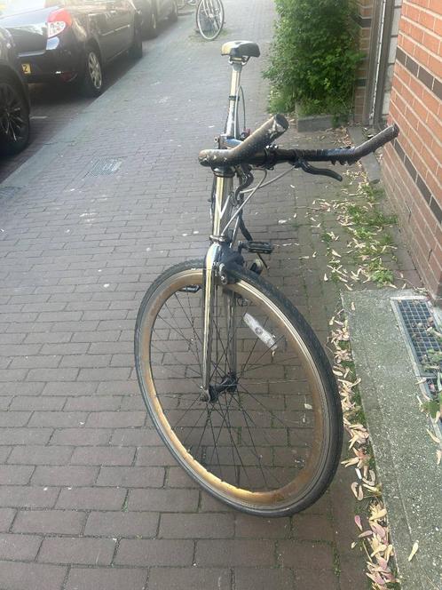 Racefiets zilver, Fietsen en Brommers, Fietsen | Racefietsen, Gebruikt, Heren, Overige merken, Minder dan 10 versnellingen, 28 inch