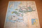 Oude kaart - De Stormvloed van 1953 - Zeeland, Gelezen, Ophalen of Verzenden, Landkaart, 1800 tot 2000