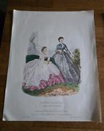 Twee oude prenten La Mode Illustrée, Antiek en Kunst, Ophalen of Verzenden