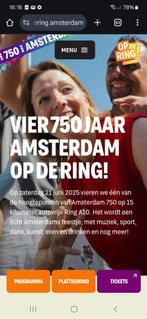 GEZOCHT kaartjes Ring 750 jaar Amsterdam, Tickets en Kaartjes, Eén persoon
