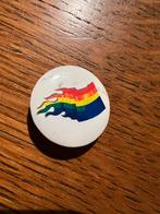 Vintage Regenboog Button / Speldje, Verzamelen, Speldjes, Pins en Buttons, Ophalen of Verzenden, Gebruikt, Overige onderwerpen