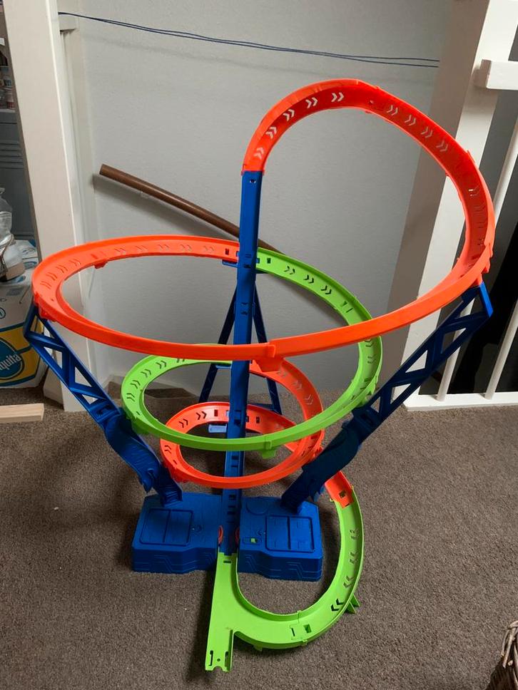 Hot Wheels Action Hyper-Speed Crash racebaan, Kinderen en Baby's, Speelgoed | Racebanen, Gebruikt, Racebaan, Elektrisch, Hot Wheels