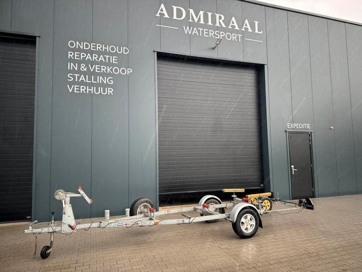Pega Boottrailer ( Exclusief uitvoering ), Watersport en Boten, Boottrailers, Gebruikt, Sloepentrailer, Minder dan 6 meter, Geremd