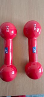 2  dumbbells  2  kilo per stuk, Ophalen of Verzenden, Zo goed als nieuw, Buik, Dumbbell