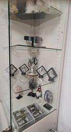2 stuks Hoek glas Vitrine kasten hout 2mt hoog ZONDER INHOUD, Ophalen, Zo goed als nieuw, 25 tot 50 cm, Glas