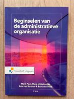 Beginselen van de administratieve organisatie 9789001876814, Ophalen of Verzenden, Zo goed als nieuw