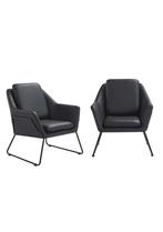 Luxe PU-Leren Eetkamerstoel - Zwart - 2 voor €1000, Niet ingevuld, Zwart, Niet ingevuld, Nieuw