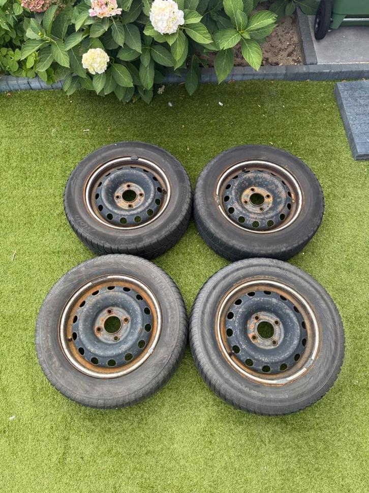 Stalen velgen voor 14 inch (winter)banden, Auto diversen, Auto-accessoires, Gebruikt, Ophalen