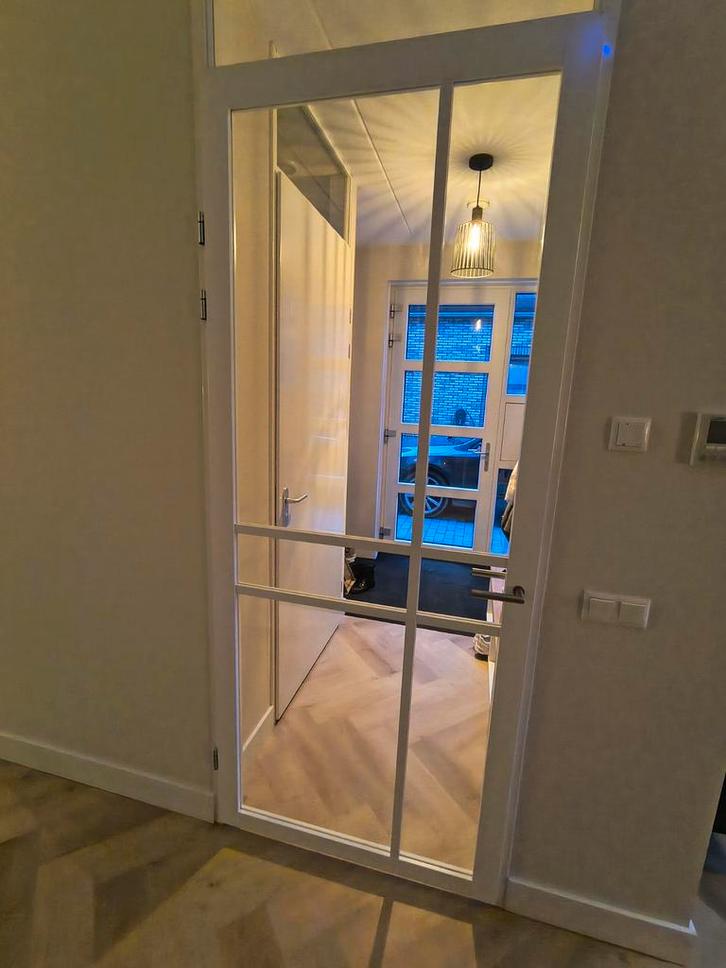 Svedex binnendeur wit, Doe-het-zelf en Verbouw, Deuren en Horren, Zo goed als nieuw, Binnendeur, 215 cm of meer, Glas, Ophalen