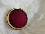 Vintage Langani Designer broche Rood glas op goud metaal, Overige materialen, Minder dan 4 cm, Ophalen of Verzenden, Zo goed als nieuw
