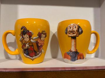 Efteling originele Chocomel bekers, 2 stuks beschikbaar voor biedingen