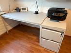Groot metalen bureau en archiefkast, Ophalen, Gebruikt, Bureau