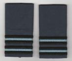 Set rang Kapitein KLu, Kon Luchtmacht (grijsblauw), Ophalen of Verzenden, Luchtmacht, Nederland, Embleem of Badge