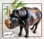Houten waterbuffel, 19 cm lang ⏬ IN PRIJS VERLAAGD ⏬, Antiek en Kunst, Kunst | Beelden en Houtsnijwerken, Ophalen of Verzenden