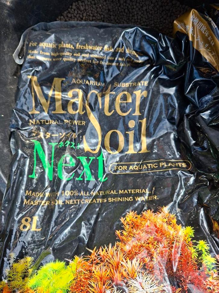 Voedingsbodem aquarium Master Soil, Dieren en Toebehoren, Vissen | Aquaria en Toebehoren, Zo goed als nieuw, Grind, Zand of Voedingsbodem