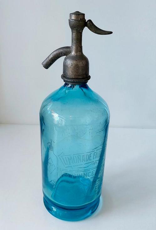Oude Spuitfles Limonadefabriek Prince Tilburg Syfonfles Fles, Antiek en Kunst, Curiosa en Brocante, Verzenden