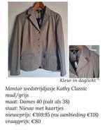 Montar wedstrijdjasje Kathy Classic grijs dames 40 (meer 38), Dressuur, Nieuw, Ophalen of Verzenden, Dames
