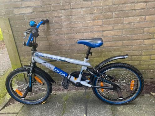Blauwe BMX fiets, Fietsen en Brommers, Fietsen | Crossfietsen en BMX, Zo goed als nieuw, Aluminium, Ophalen