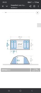 Decathlon Arpenaz 4.2 - 4 persoons tent - Zo goed als nieuw, Caravans en Kamperen, Tenten, Ophalen of Verzenden, Zo goed als nieuw