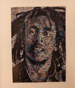 Bob Marley fotomozaïek poster (op karton) lengtes: 50x70 cm, Verzamelen, Posters, Deurposter of groter, Ophalen of Verzenden, Muziek