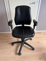 IKEA bureaustoel VERKSAM ergonomisch zwart leder, Huis en Inrichting, Bureaustoelen, Ophalen, Gaming bureaustoel, Gebruikt, Zwart