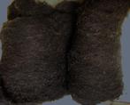 Schapenwol gekaarde zwartbles lamswol spinnewiel vilten, Ophalen of Verzenden, Nieuw, Spinwol
