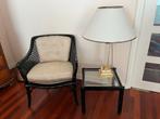 Rotan Set met Lamp - Sfeervol & Compleet, Gebruikt, Vierkant, 55 tot 75 cm, Glas