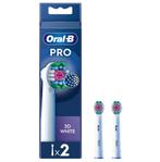 Oral-B PRO 3D White opzetborstels 2 stuks, Ophalen of Verzenden, Nieuw, Opzetborstel