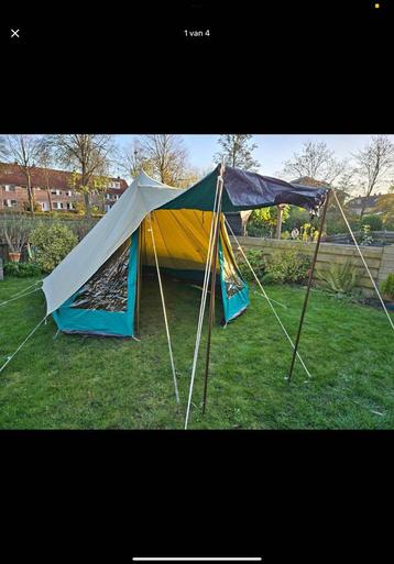 Mooie tent 2x gebruikt beschikbaar voor biedingen