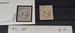 Nvph 42 wilhelmina 1891 cat euro 160,00, Postzegels en Munten, Postzegels | Nederland, Ophalen of Verzenden