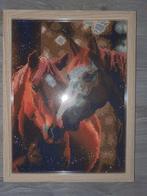 Diamond painting paardenhoofden in lijst (40x30 cm), Ophalen of Verzenden, Nieuw, Knutselwerk