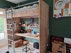 Steigerhouten hoogslaper, Kinderen en Baby's, Kinderkamer | Stapelbedden en Hoogslapers, Ophalen, Zo goed als nieuw, Hoogslaper